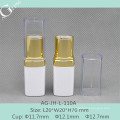 AG-JH-L-110A AGPM Cosmetics Glamorous Cup Size 11.7 12.1 12.7mm quadrate clear and white plastic lipstick case